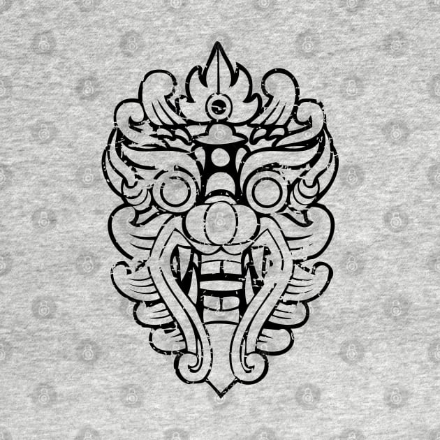 Aztec mask face #3 / Barong, Balinese mask / The Beach movie by GreekTavern